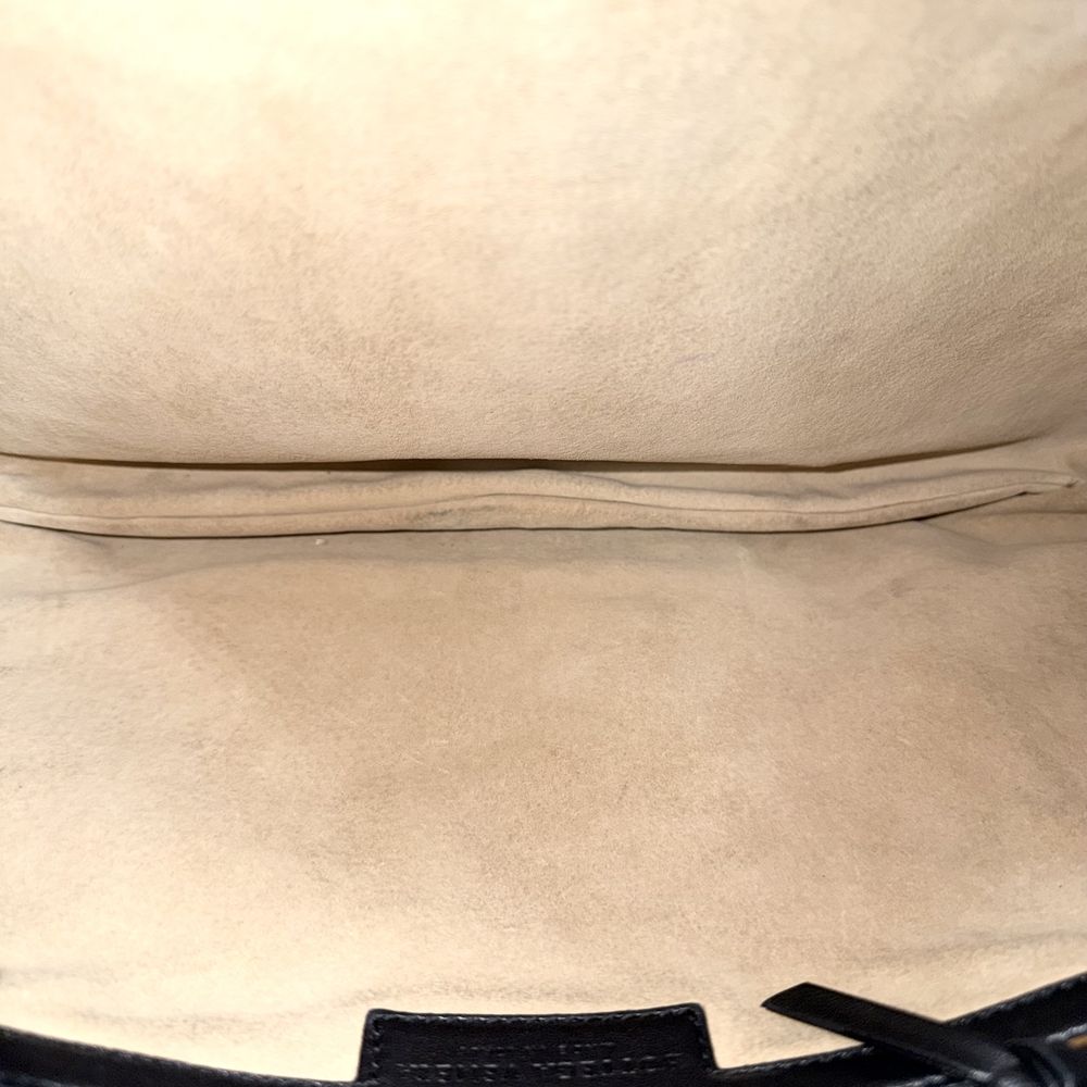 Bottega Veneta Handbag Intrecciato One Leather Black Gold — view 4