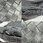 Bottega Veneta Handbag Intrecciato One Leather Black Gold — view 6