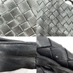 Bottega Veneta Handbag Intrecciato One Leather Black Gold — view 7