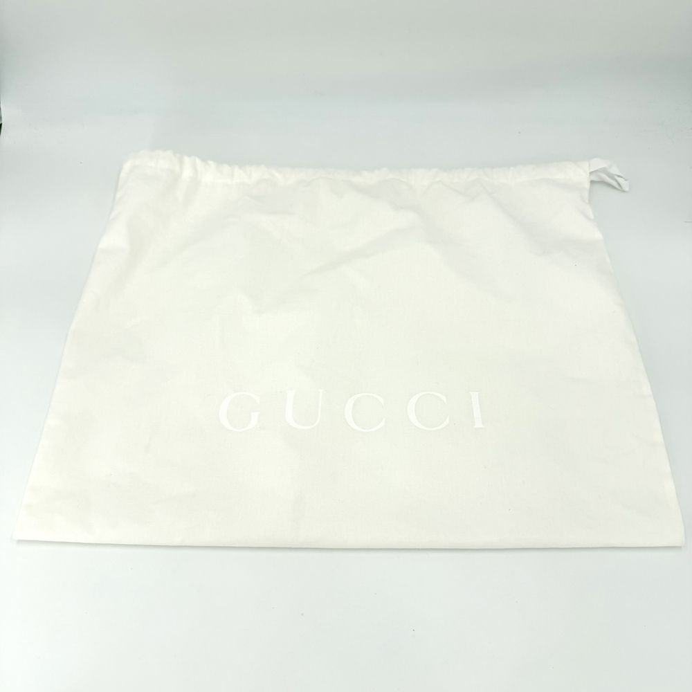 Gucci Belt Bag Logo Shoulder Crossbody Nylon Black Silver — view 6