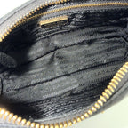 Prada Re Edition 2005 Re-Nylon Mini Bag Shoulder Nylon Black Gold — view 4