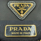 Prada Re Edition 2005 Re-Nylon Mini Bag Shoulder Nylon Black Gold — view 5