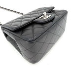 Chanel Shoulder Bag Mini Quilted Chain Turnlock Crossbody CC Logo Lambskin — view 3
