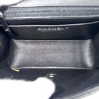Chanel Shoulder Bag Mini Quilted Chain Turnlock Crossbody CC Logo Lambskin — view 4