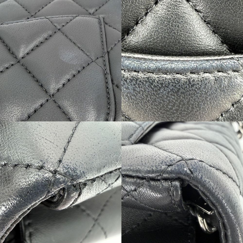 Chanel Shoulder Bag Mini Quilted Chain Turnlock Crossbody CC Logo Lambskin — view 7
