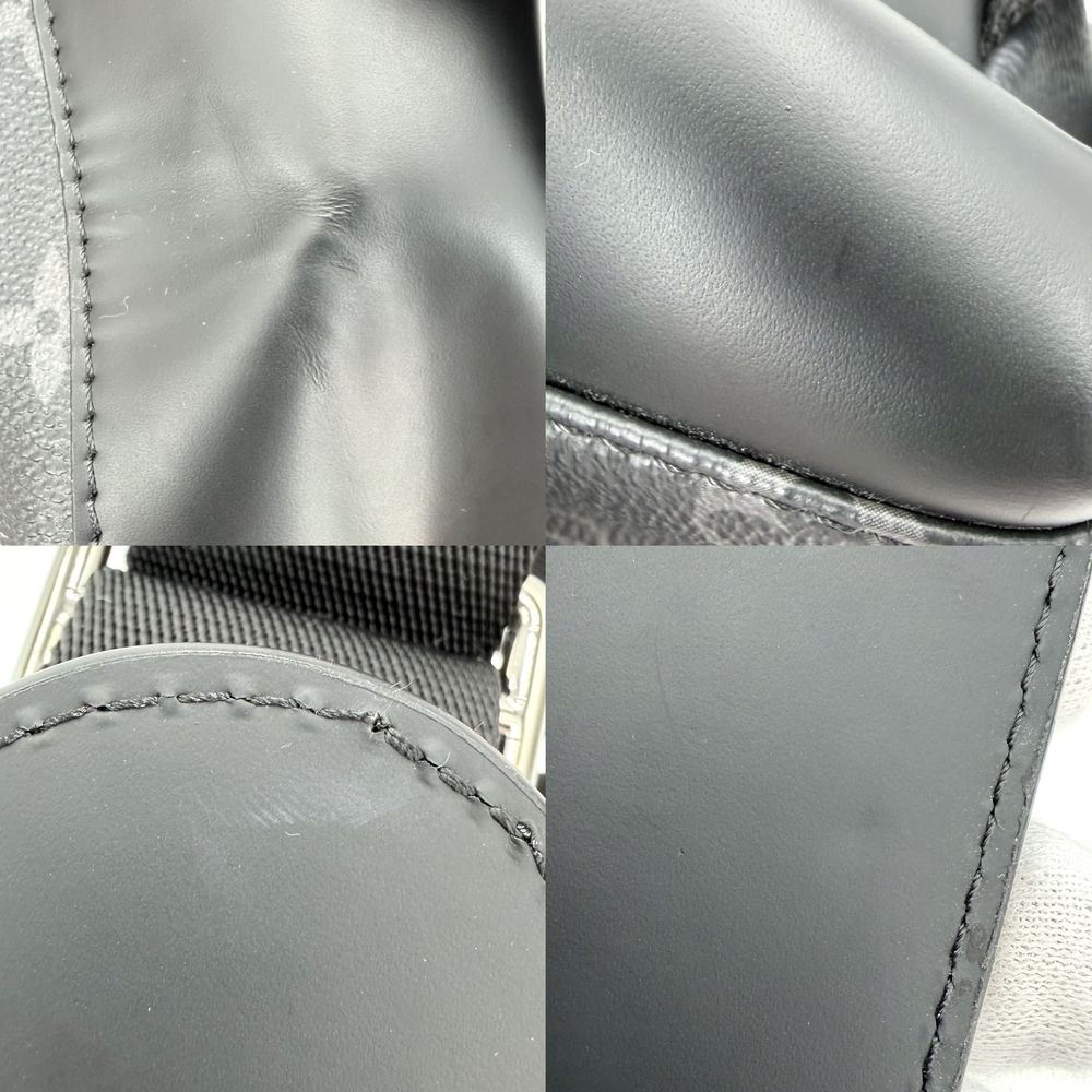 Louis Vuitton Shoulder Bag Monogram Eclipse Messenger Voyage PM Crossbody Black — view 6