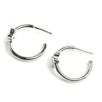 Celine Brass Triomphe Asymmetric Hoop Earrings — view 3