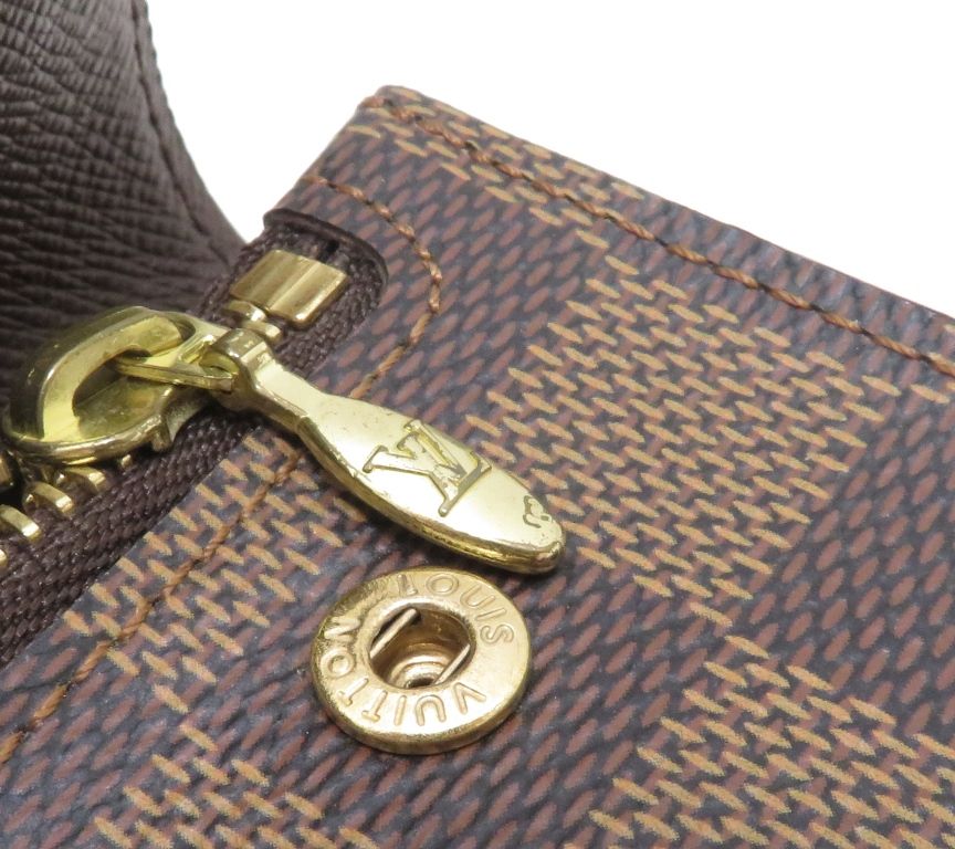 Louis Vuitton Portefeuille Accordeon Damier Wallet Canvas Brown — view 6