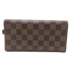 Louis Vuitton Portefeuille Accordeon Damier Wallet Canvas Brown — view 3