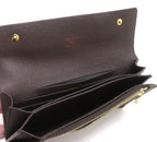 Louis Vuitton Portefeuille Accordeon Damier Wallet Canvas Brown — view 5