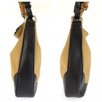 Gucci Bamboo Sherry Line Beige Black Gold Shoulder Bag — view 8