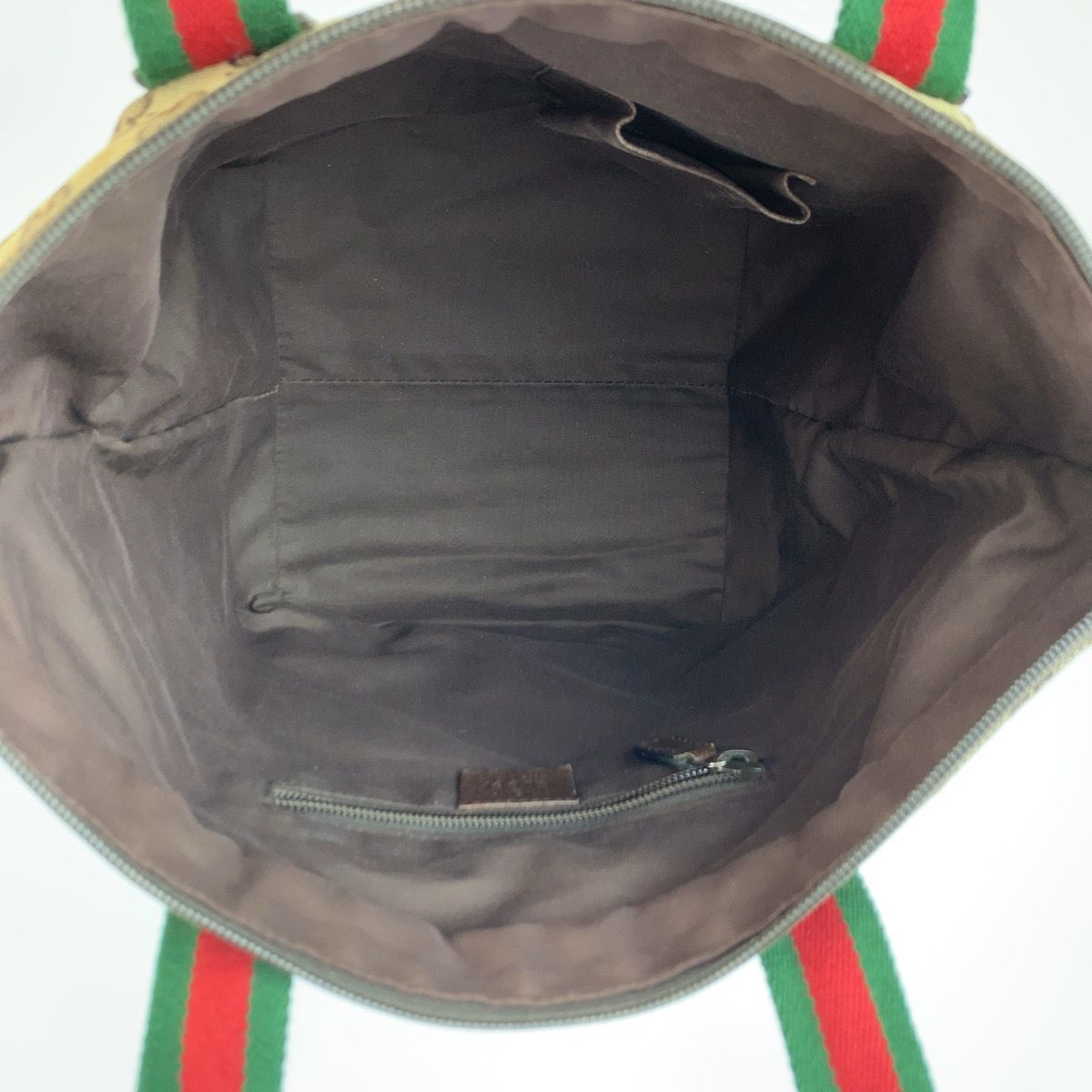 Gucci Sherry Line Beige Brown GG Canvas Tote — view 8