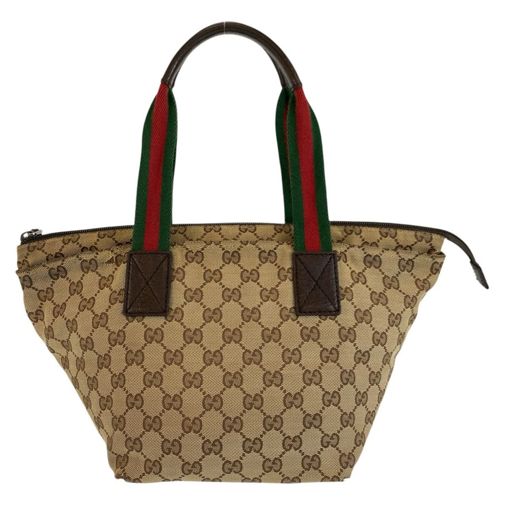 Gucci Sherry Line Beige Brown GG Canvas Tote — view 2
