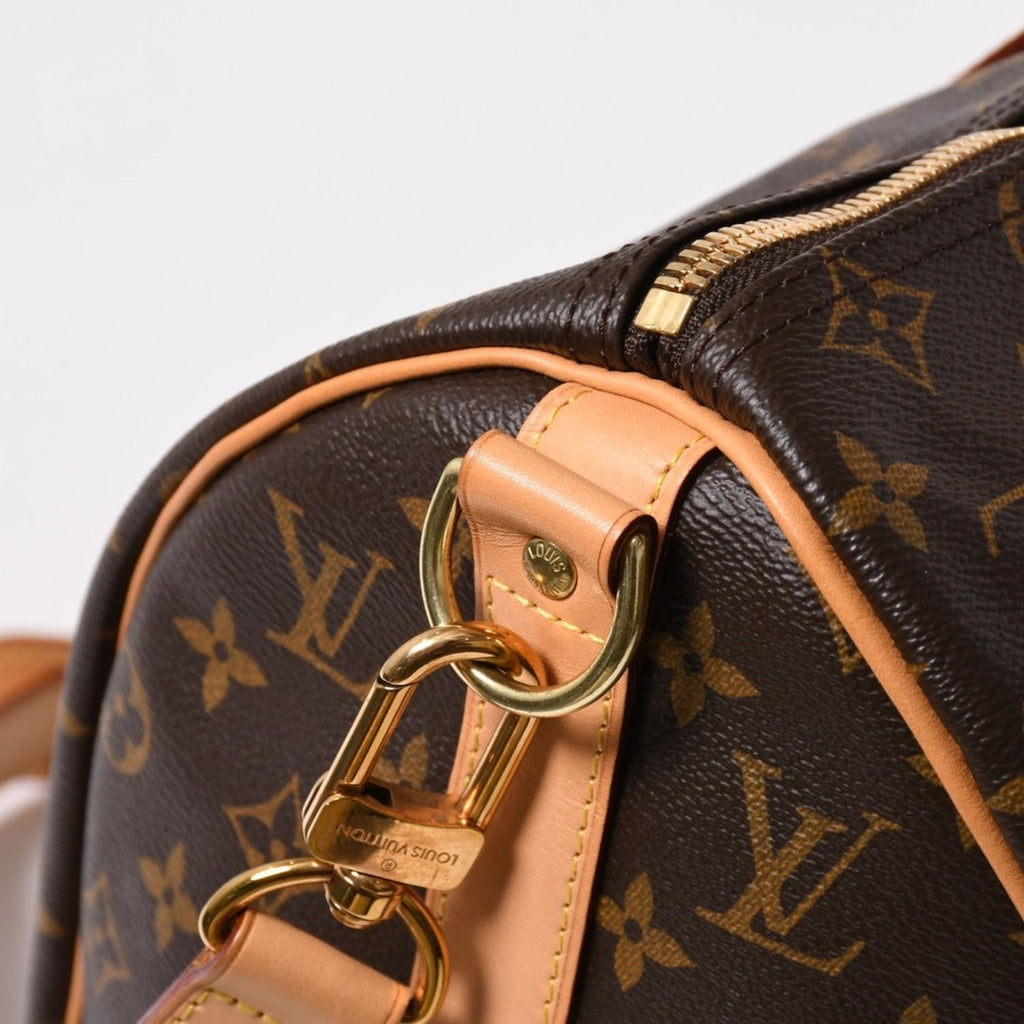 Louis Vuitton Boston Bag Keepall Bandouliere 45 Monogram Brown Gold — view 5