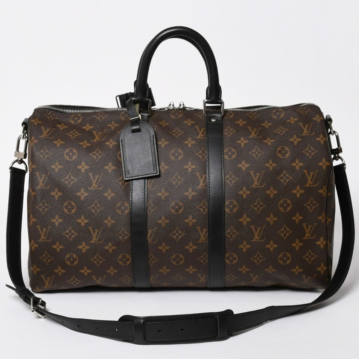 Louis Vuitton Boston Bag Keepall Bandouliere 45 Monogram Brown Gold