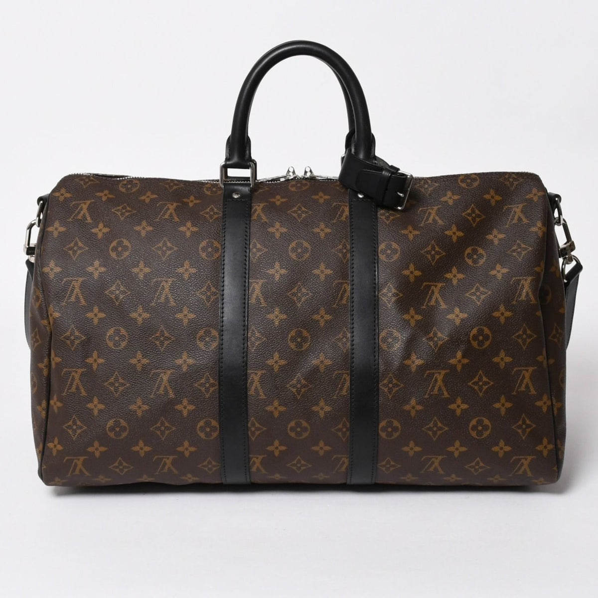 Louis Vuitton Boston Bag Keepall Bandouliere 45 Monogram Brown Gold — view 2