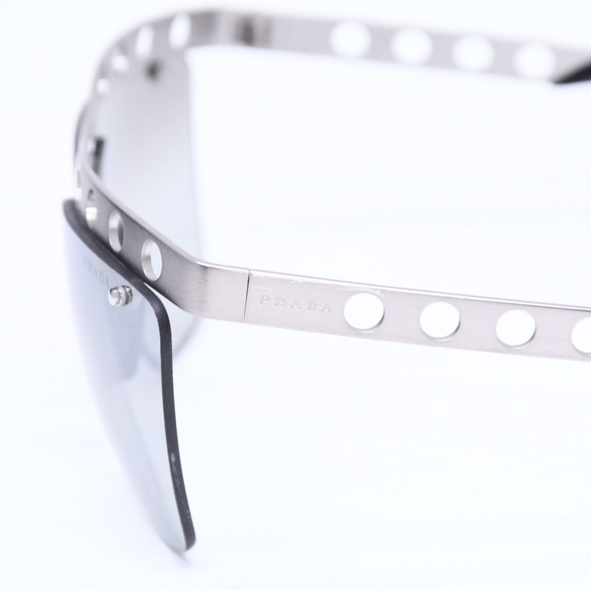 Prada Sunglasses Eyewear Metal Acetate Silver Black — view 7