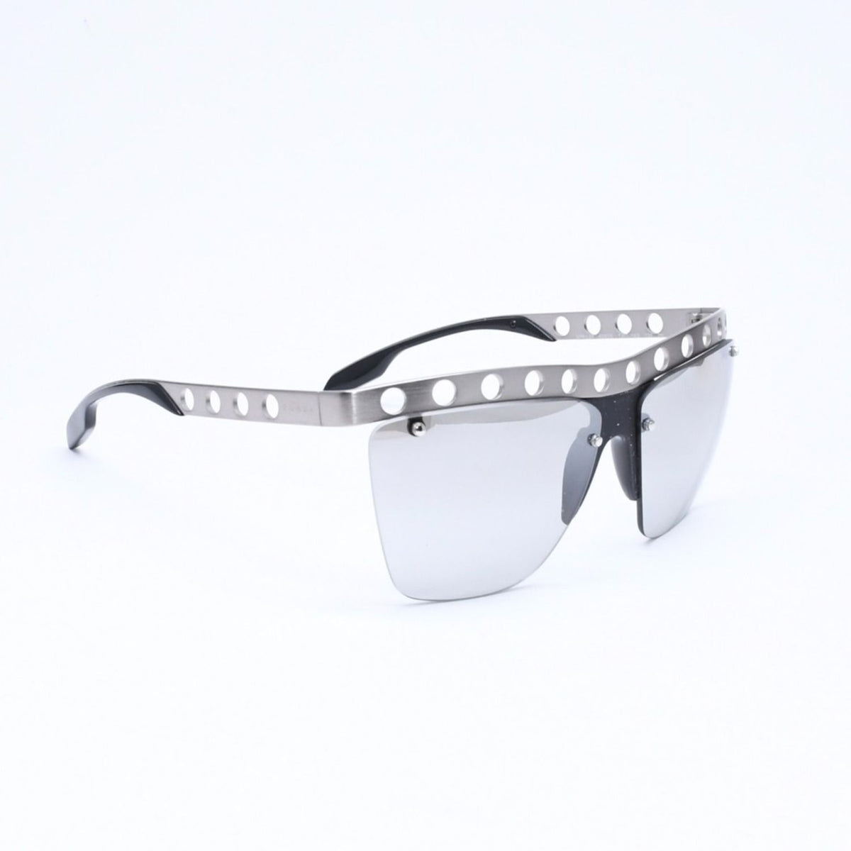 Prada Sunglasses Eyewear Metal Acetate Silver Black — view 4