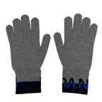 Louis Vuitton Gloves Gray Dark Navy Blue Wool — view 2