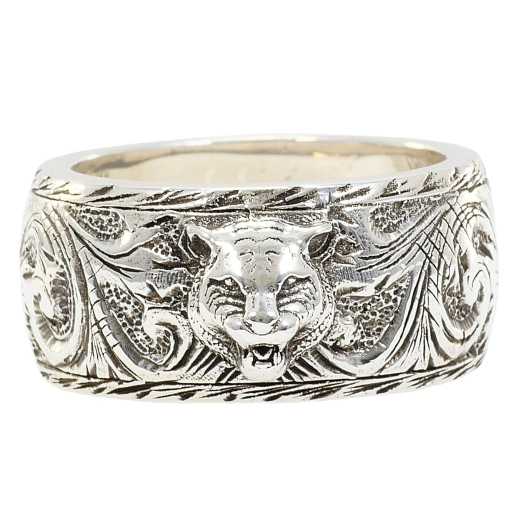 Gucci Cat Head 925 Sterling Silver Ring