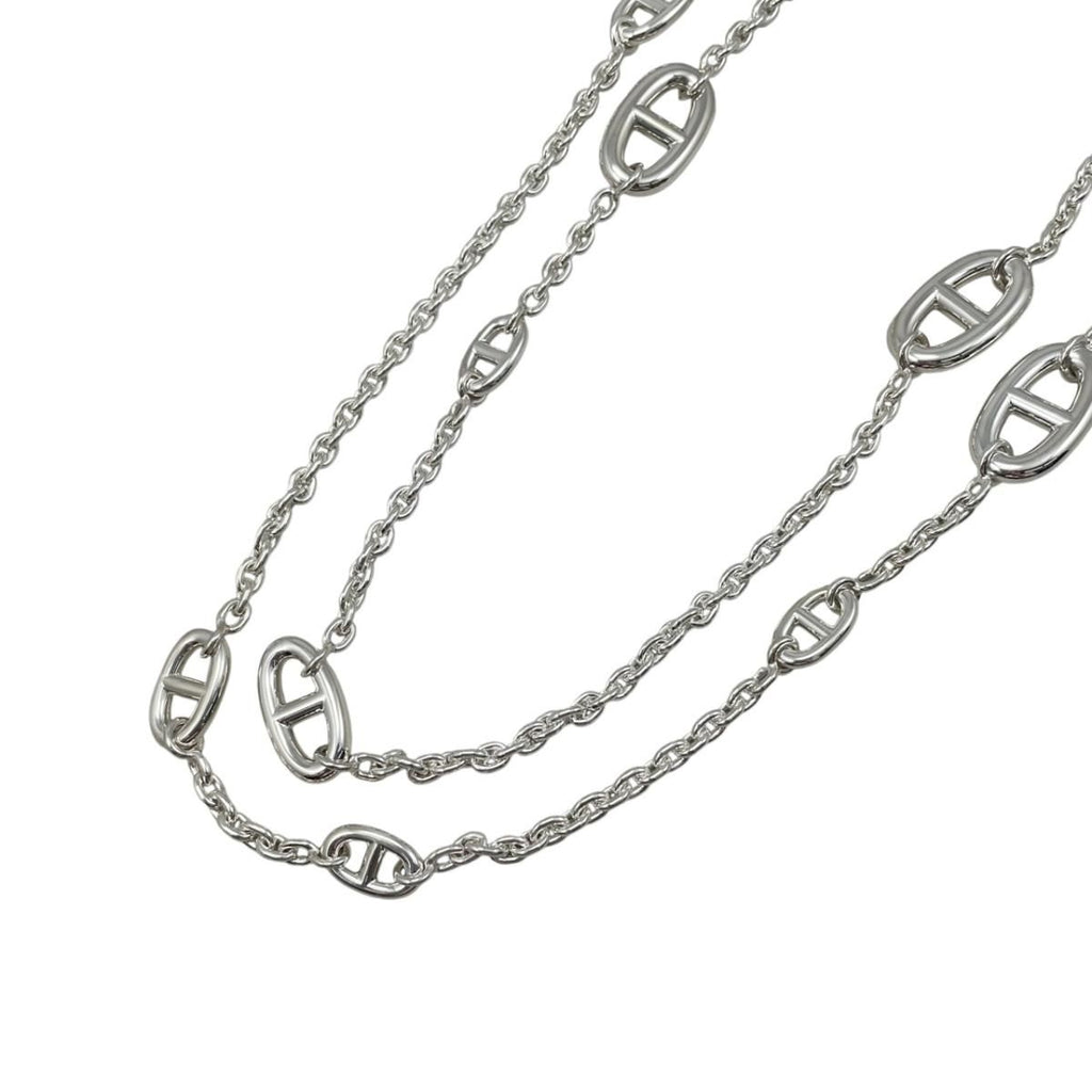 Hermes Necklace Farandole Long 120 00 Silver — view 2
