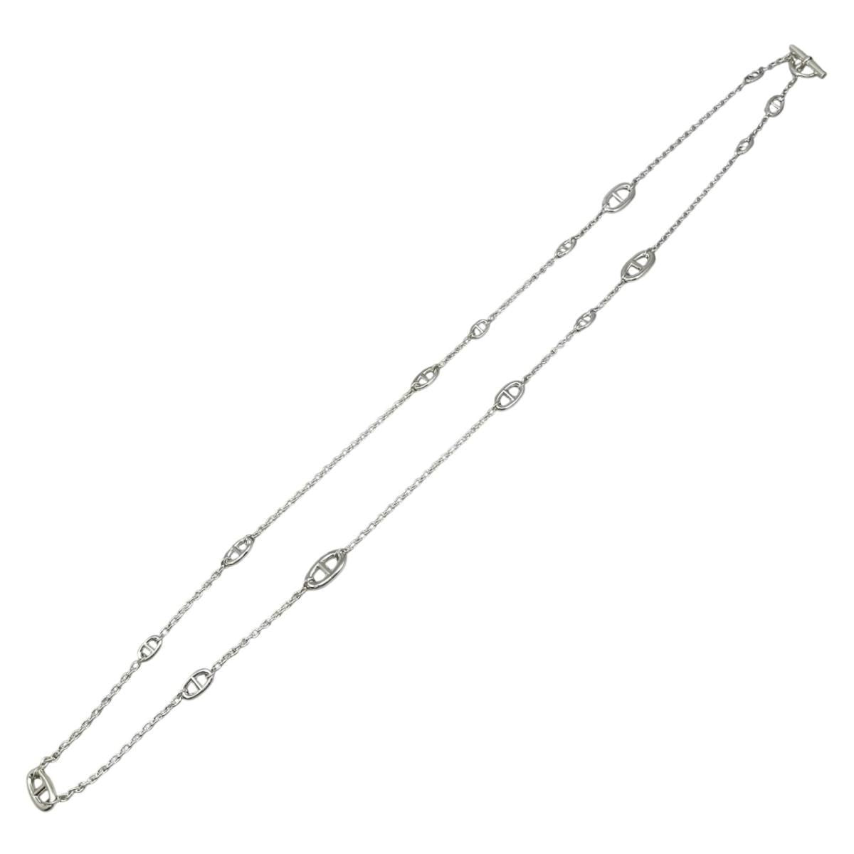 Hermes Necklace Farandole Long 120 00 Silver — view 4