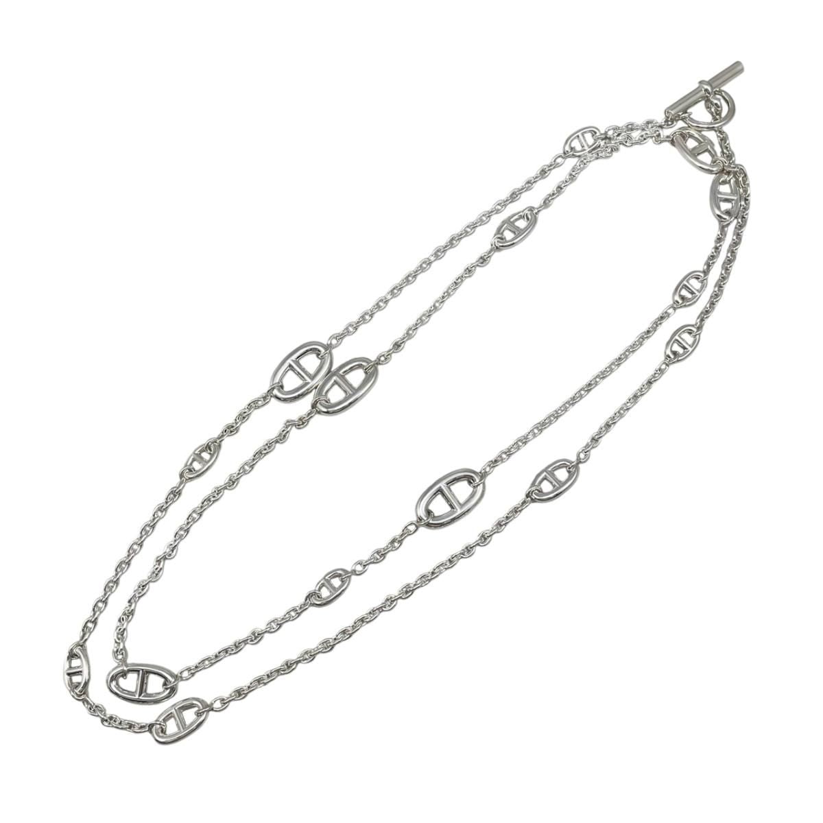 Hermes Necklace Farandole Long 120 00 Silver — view 3