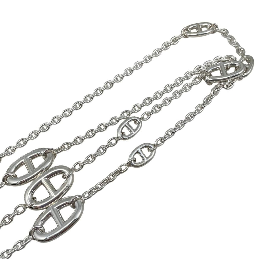 Hermes Necklace Farandole Long 120 00 Silver — view 5