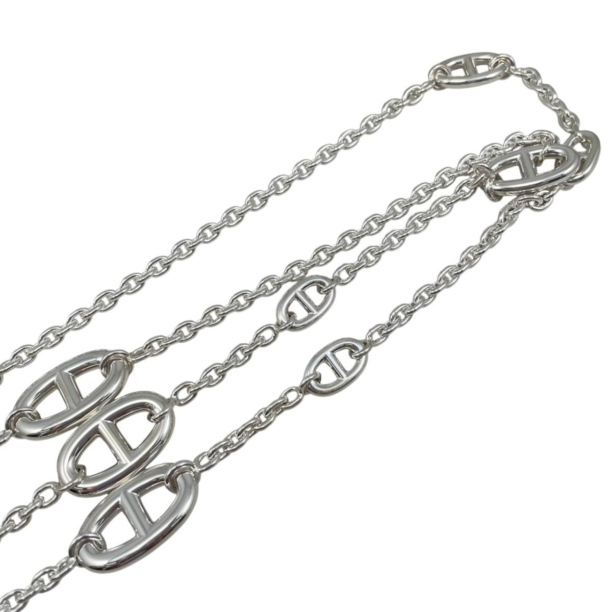 Hermes Necklace Farandole Long 120 00 Silver — view 5