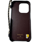 Chanel Quilted Chain Shoulder iPhone 15 Pro Case — view 7