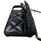Chanel Quilted Chain Shoulder iPhone 15 Pro Case — view 4