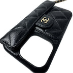 Chanel Quilted Chain Shoulder iPhone 15 Pro Case — view 6