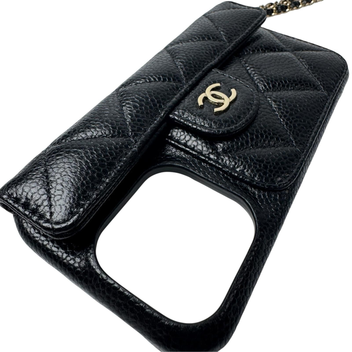 Chanel Quilted Chain Shoulder iPhone 15 Pro Case — view 6