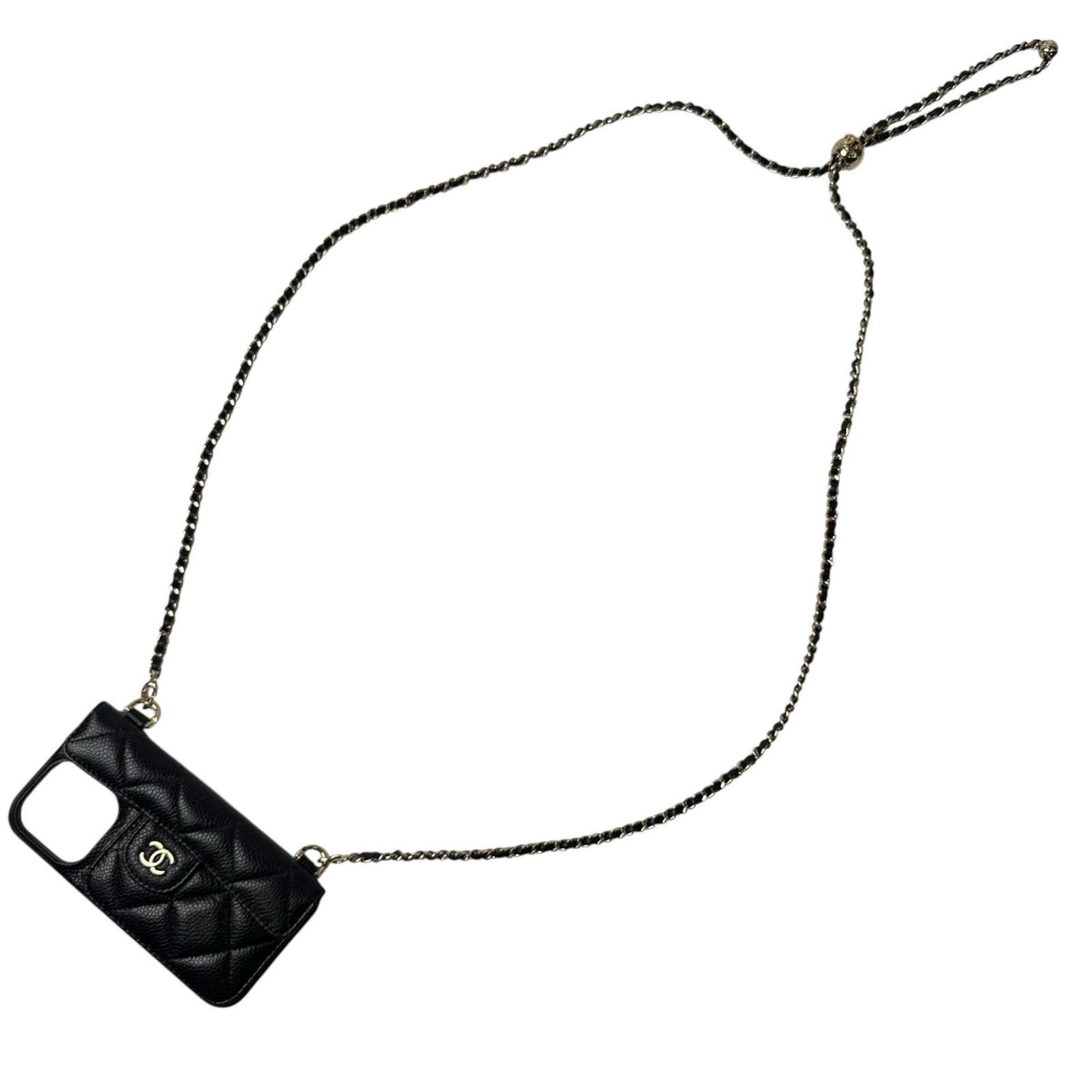 Chanel Quilted Chain Shoulder iPhone 15 Pro Case — view 2