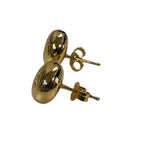 Loewe Anagram Pebble Stud Earrings Gold — view 4