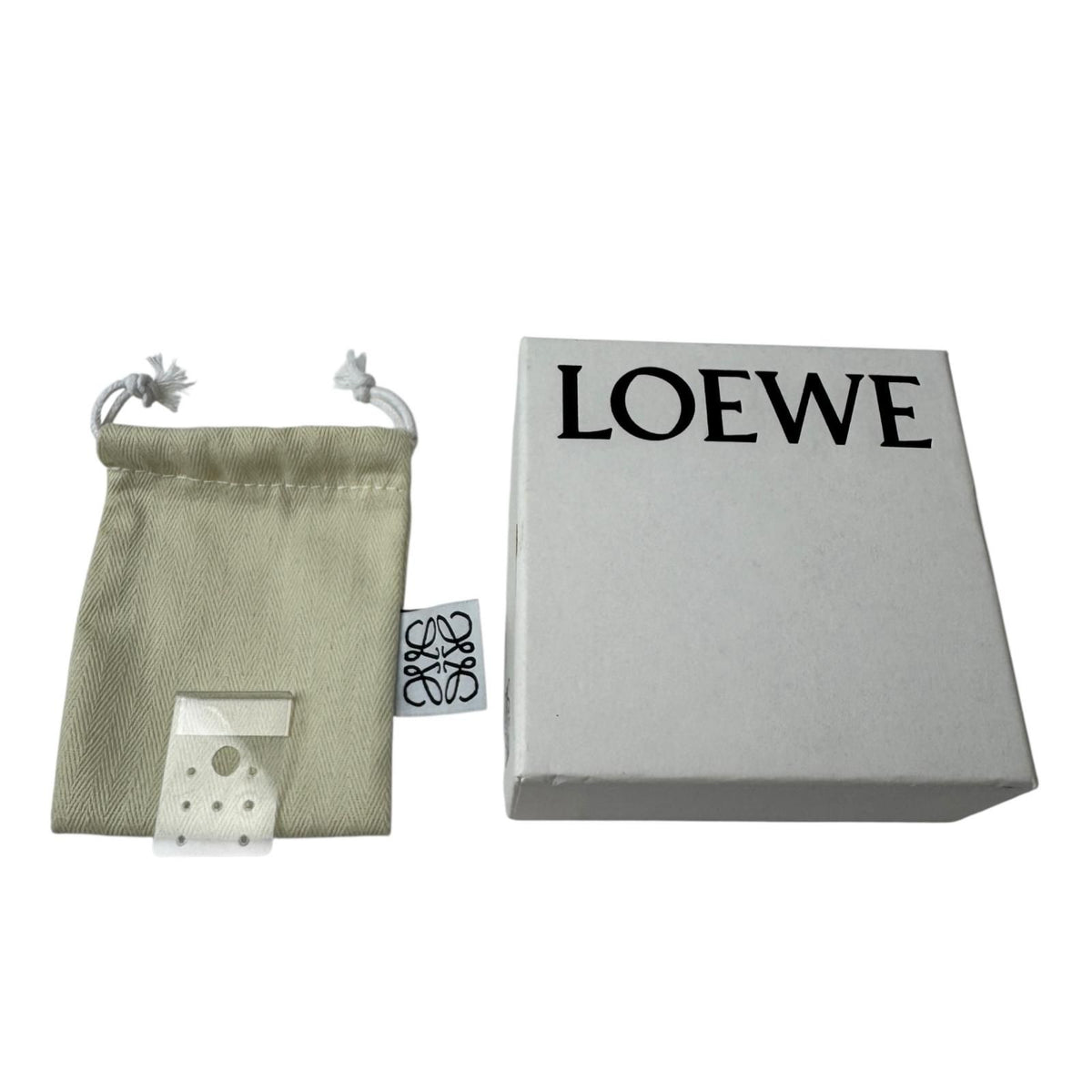 Loewe Anagram Pebble Stud Earrings Gold — view 6
