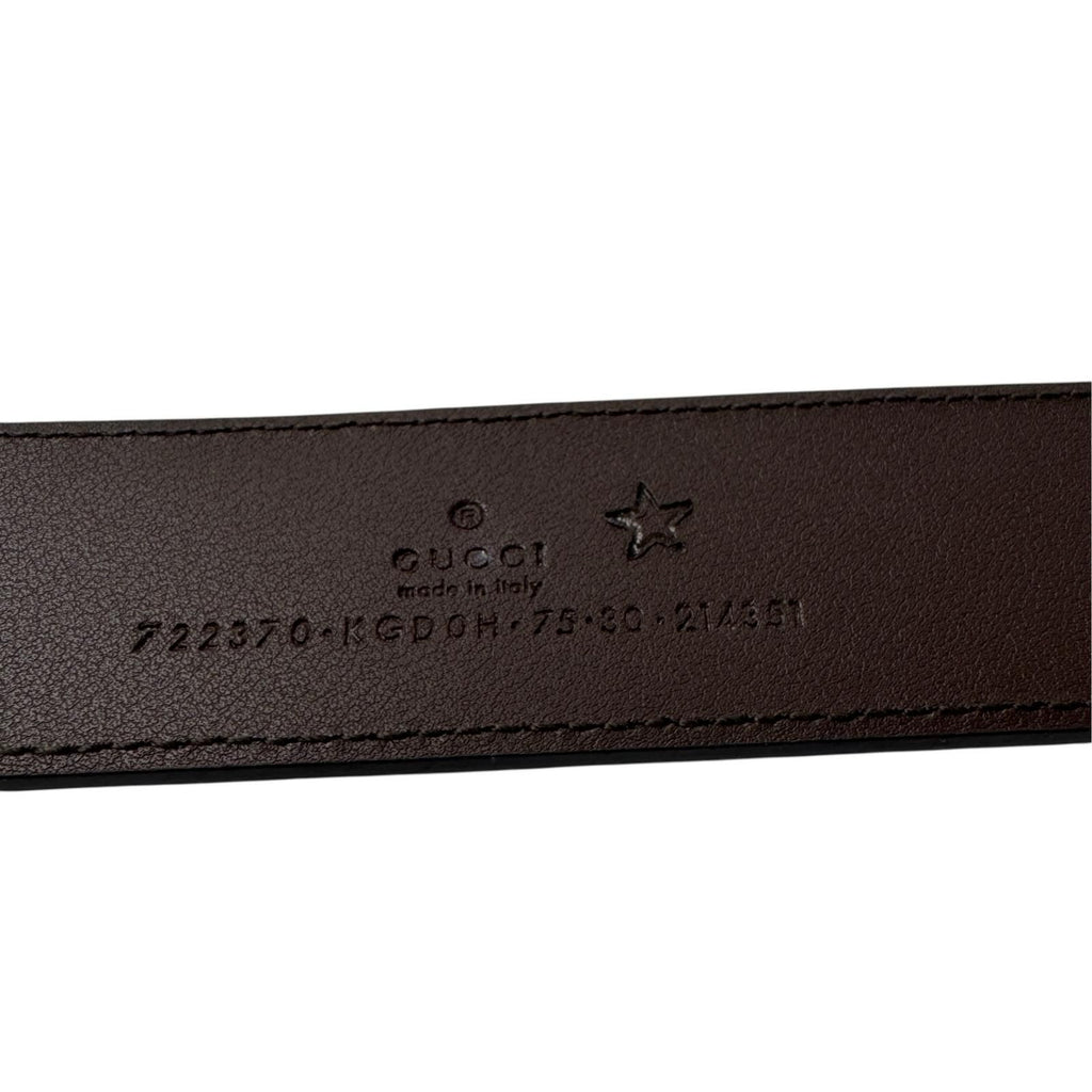 Gucci GG Supreme Rectangle Buckle Belt — view 8