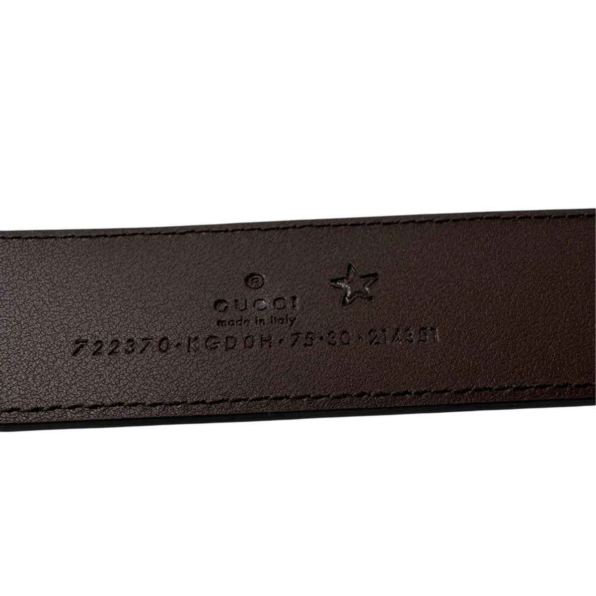 Gucci GG Supreme Rectangle Buckle Belt — view 8