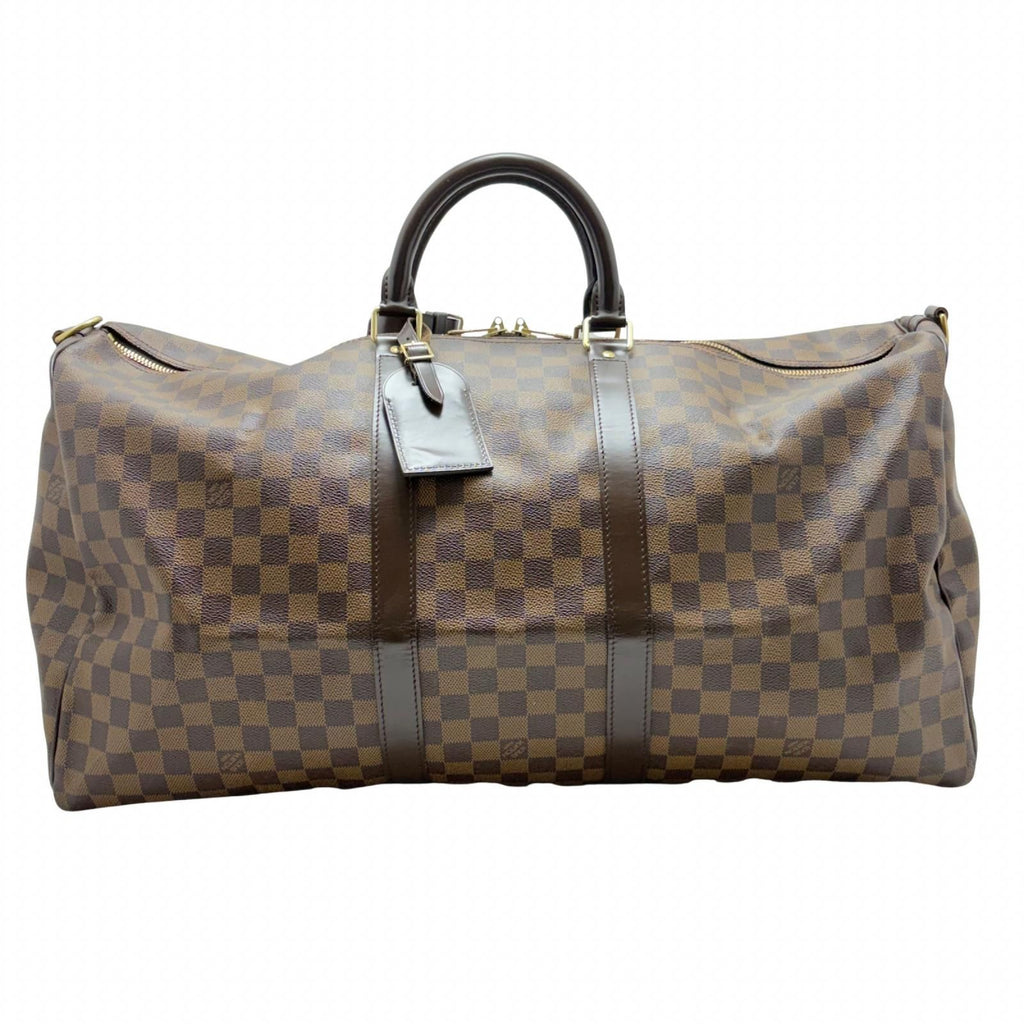 Louis Vuitton Keepall Bandouliere 55 Damier Boston Bag