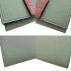 Loewe Anagram Trifold Leather Green Compact Wallet — view 7