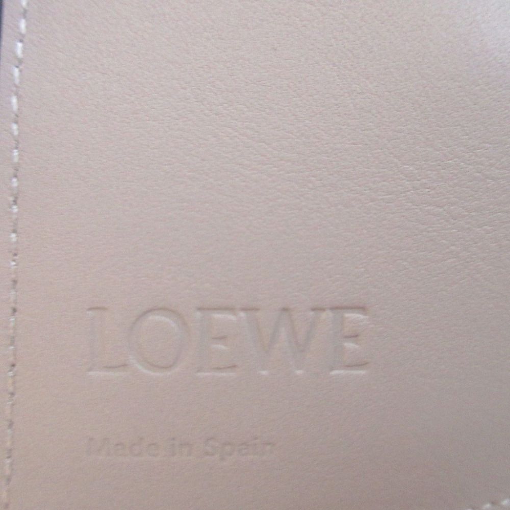 Loewe Anagram Trifold Leather Green Compact Wallet — view 8