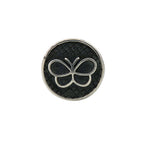 Bottega Veneta Butterfly Tie Tack Pin Brooch Metal Silver