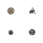 Bottega Veneta Butterfly Tie Tack Pin Brooch Metal Silver — view 3