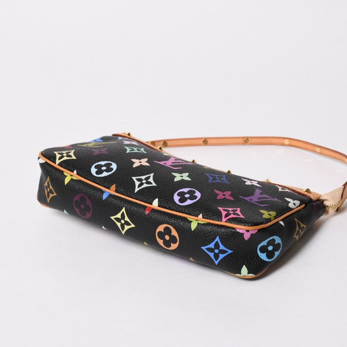 Louis Vuitton Pochette Accessoires Pouch Monogram Multicolor Black — view 5