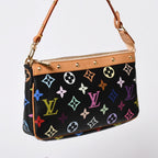 Louis Vuitton Pochette Accessoires Pouch Monogram Multicolor Black — view 3