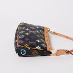Louis Vuitton Pochette Accessoires Pouch Monogram Multicolor Black — view 4