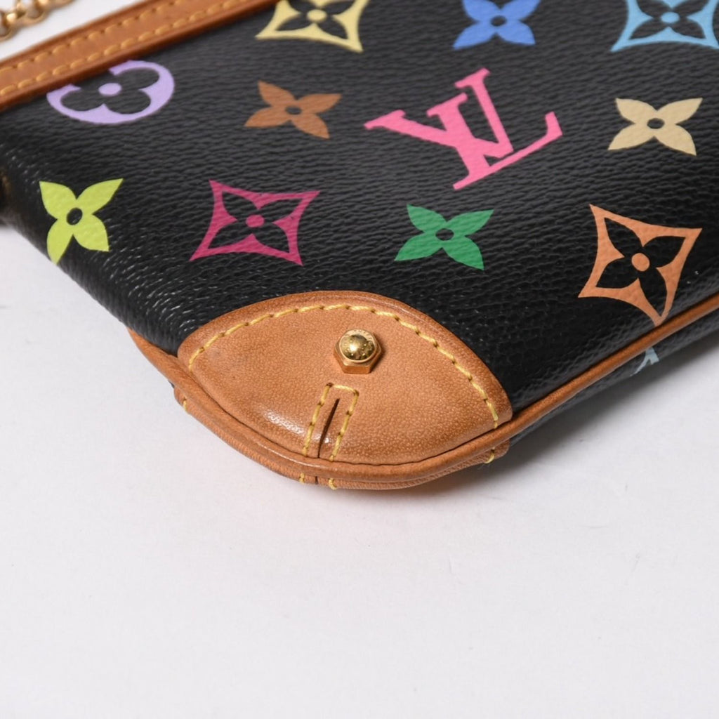 Louis Vuitton Pouch Pochette Mirror MM Monogram Multicolor Takashi Murakami — view 8