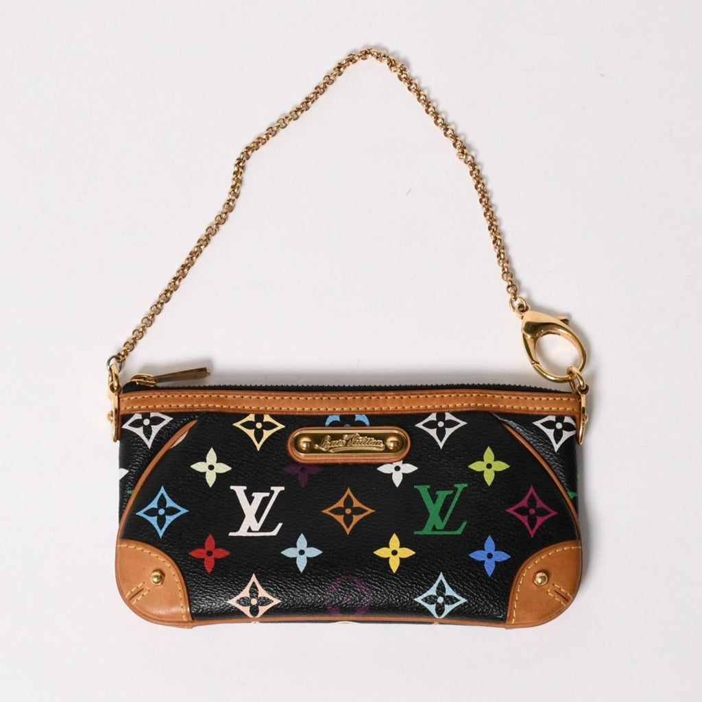 Louis Vuitton Pouch Pochette Mirror MM Monogram Multicolor Takashi Murakami