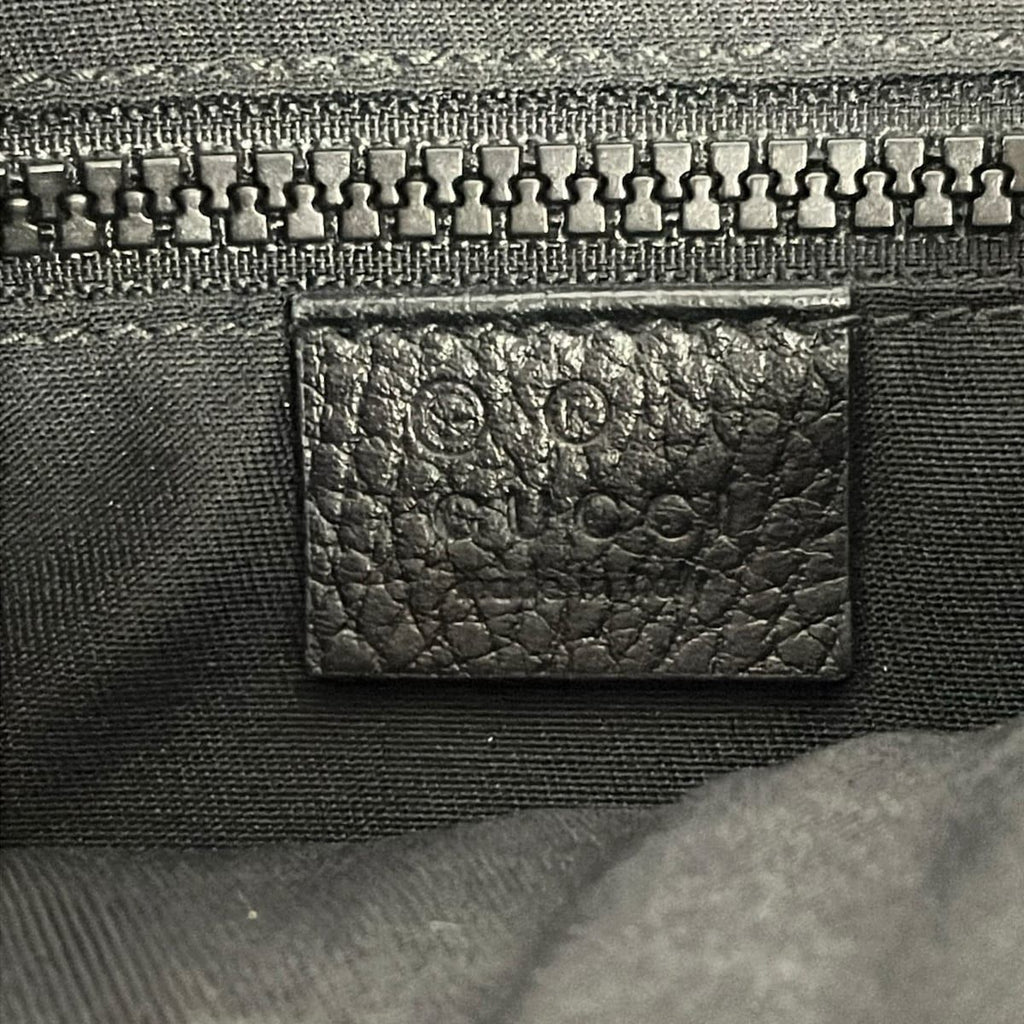 Gucci Shoulder Bag GG Pattern Black Leather — view 8