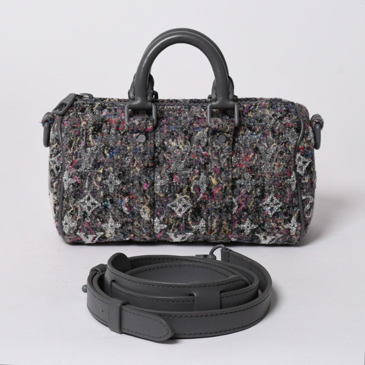 Louis Vuitton Keepall XS Monogram Felt Tweed Recycled Multi 2-Way Handbag